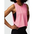 thumbnail image 4 of Large Armhole Tank Tops for Women - Workout Sport Yoga Running Gym Loose Crop Sleeveless Shirts Peach Color S, 4 of 7