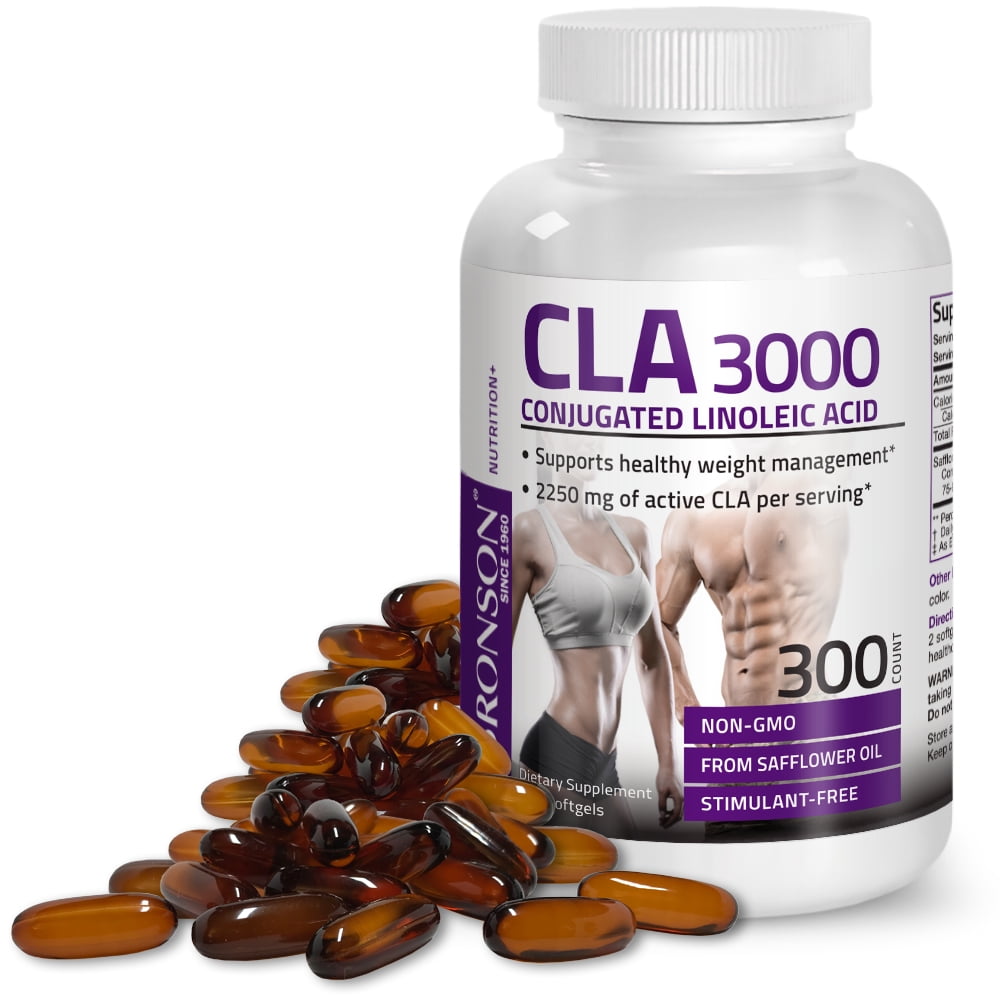 CLA 3000 Conjugated Linoleic Acid for Weight Management, 300 Softgels