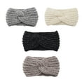 thumbnail image 1 of 22x12cm 4Pcs Knitted Wool Hair Band Handmade Headbands Ear Protection Caps Headband, 1 of 7