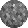 thumbnail image 1 of Ahgly Company Indoor Round Abstract Gray Contemporary Area Rugs, 4' Round, 1 of 1