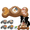Brown, variant on JoyBruko Enrichment Dog Treat Toy - Frozen Dog Treat Dispensing Chew Toy for Aggressive Chewers to Keep Them Busy, Ice Cream Holder Freeze Bone with 4 Mold Cups, Fillable Cognitive Licking Toy, Brown