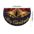 thumbnail image 3 of Half Circle Christmas Doormat Outdoor 24'' x 20'' Welcome Mat Doormat for Front Door Porch Entryway Entrance Shoe Floor Mats Rug Indoor Outdoor Xmas Rugs Winter Scene Holiday Home Decor, 3 of 6