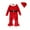 Red, variant on Fesfesfes 2 Piece Set Toddler Kids Baby Girls Christmas Fashion Cute Trumpet Long Sleeve Bow Jumpsuit Flared Pants Suit On Sale