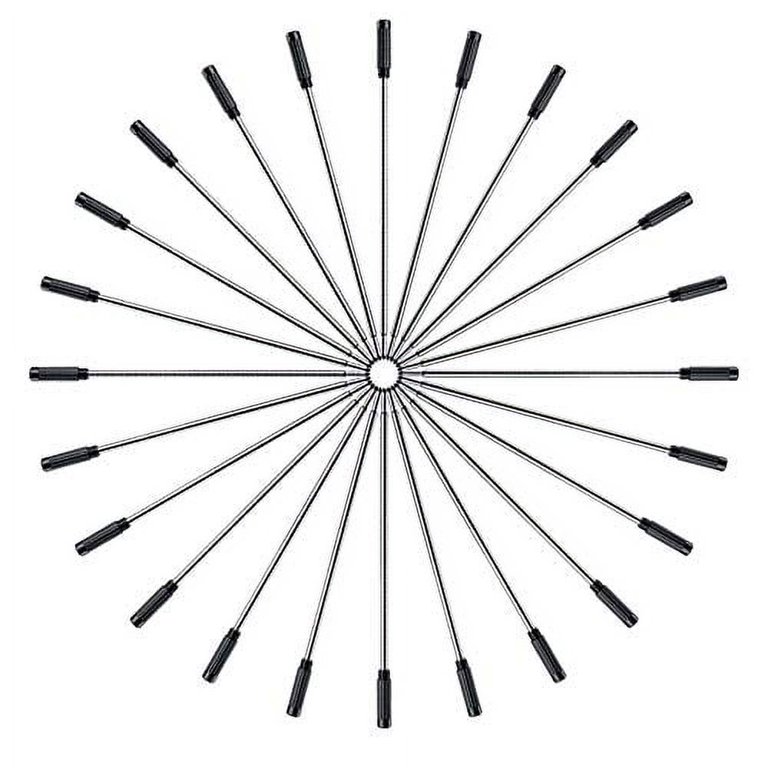 DunBong Black Ink Refill Pack of 5, Replaceable Ballpoint Pen