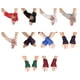 thumbnail image 3 of Qarigey 1 par de mitones de encaje sin dedos para mujer, guantes para fiesta de boda, cortos, para novia, a la moda, cómodos, exquisitos y transpirables guantes y mitones Gris Qarigey AP010986-04, 3 of 6