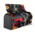 thumbnail image 3 of Fuzoiu Colorful Floral Black Dog Print Decorative Waterproof Mailbox Cover,Welcome Magnetic Mailbox Cover, Post Letter Box Wrap Cover for Outdoor Decor -21x18 in, 3 of 8
