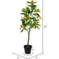 thumbnail image 2 of Vickerman Orange Everyday Potted Tree, 29.5", Green (Set of 2), 2 of 3