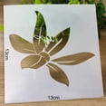 thumbnail image 4 of Lubelski 1 Set Painting Stencil Flower Pattern Multifunctional PET Paper Craft Painting Template for Wall Art, 4 of 9