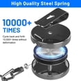 thumbnail image 2 of 3 Pcs Heavy Duty Badge Reels Retractable Badge Holder, Metal Retractable Keychain Badge Reel ID Badge Holder Retractable with Belt Clip Key Ring for Key Name Card Holder, 2 of 7