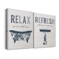 thumbnail image 2 of Palm Bath I Premium Gallery Wrapped Canvas - Ready to Hang - Set of 2 - 8 x 12 Each, 2 of 9