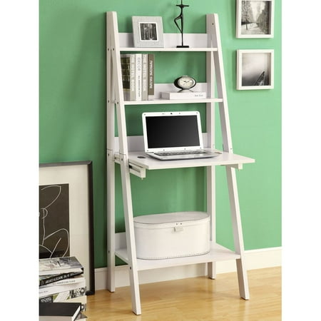 Monarch Computer Desk 61 H White Ladder Style Walmart Com