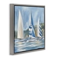 thumbnail image 4 of Stupell Industries Sailboat Trio Drifting Coastal Painting Gray Floater Framed Canvas Art Print Wall Art, 25 x 25, 4 of 10