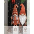 thumbnail image 2 of Black Gnomes Christmas Sheer Curtains 63 Inch Length 2 Panels Set, Semi Transparent Voile Rod Pocket Curtains for Living Dining Room Bedroom Drapes Xmas Balls Snowflake, 2 of 8