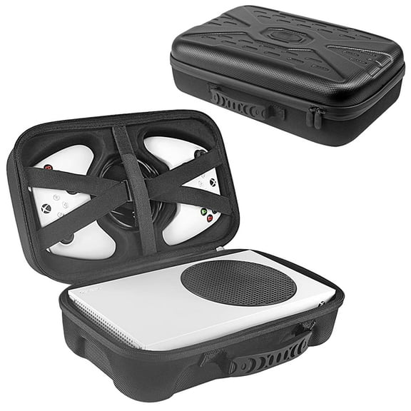 WLGJL Hard Carrying Case for Xbox Series S, Travel Case Storage Bag for Xbox Series S Console Wireless Controller & Gaming Accessories - Black