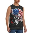 thumbnail image 2 of Balery Largemouth Bass Fish in USA Men's Sleeveless Muscle Shirts Workout Tank Top, Moisture Wicking, Odor Protection-Small, 2 of 8
