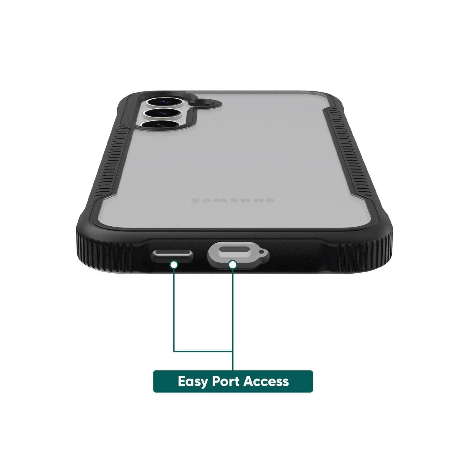 onn. Samsung Galaxy S24 5G Dual-Layer Phone Case