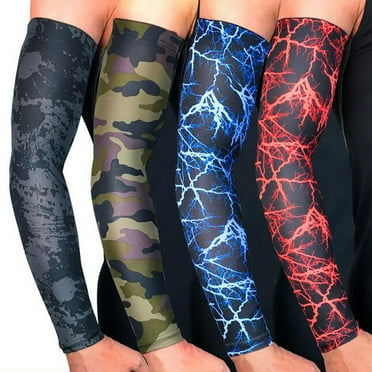 Single Pair UV Protection Arm Sleeves Breathable Anti Slip Compression Sun Guards