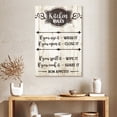 thumbnail image 2 of Elephant Stock Kitchen Rules Typography Wall Art - Vertical Canvas Wall Art - Dining Room Wall Decor - Inspirational And Typography Canvas - Brown And White Decor - 26" x 39", 2 of 8