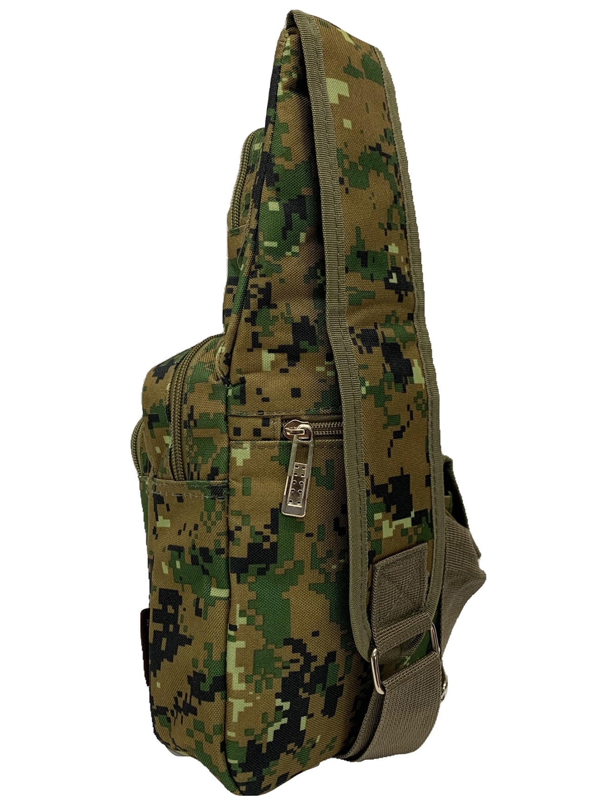 Gravity Trading Front Flap Crossbody Adjustable Sling Bag - Camo