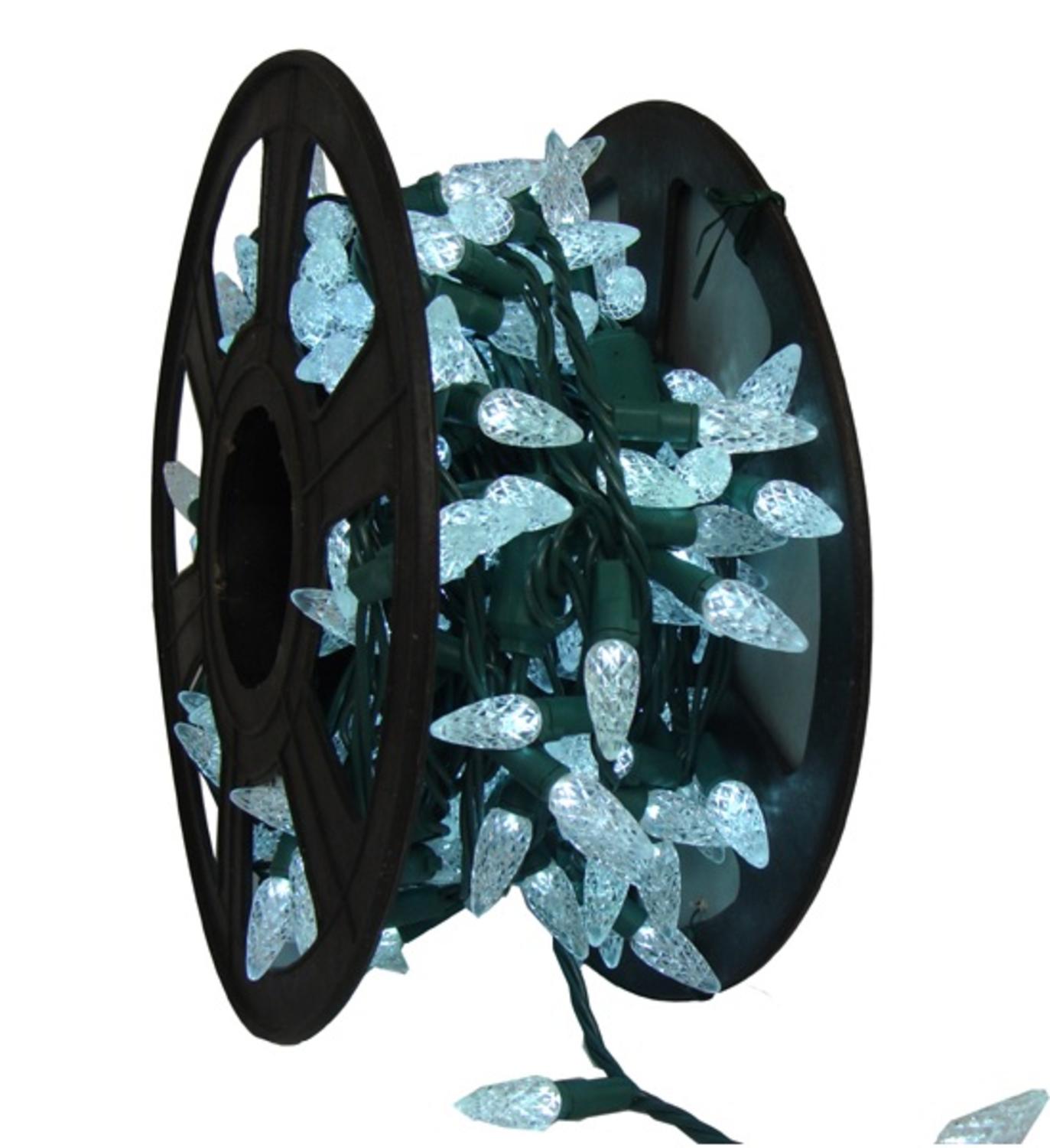 J Hofert Pure White C6 LED String Light Set - 210 Bulbs, Shatterproof, White Light — Residential Use, Standard Application