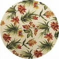 thumbnail image 3 of KAS Rugs Catalina 0780 Tropical Flora Area Rug - Ivory, 3 of 3