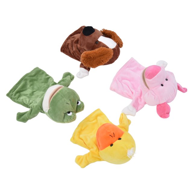 Plush Animal Hand Puppet Hand Puppet Cute Hand Puppet Soft Hand Puppet 4pcs Animal Hand Puppets Children Cute Soft Plush Hand Puppets Interactive Toy Storytelling Props Gift