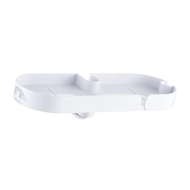 Estante de almacenamiento para ducha, soporte para jabonera, soporte para esponja, estante de almacenamiento, accesorios de baño con drenaje automático, bandeja de jabón sin Blanco