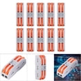 thumbnail image 3 of 10PCS Electric Cable Connector PCT2-2 Quick Wiring Connector Conductor Button Wire Connector Quick Terminal Block For Wiring Clip, 3 of 8