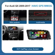 AUTOABC 8.9 Inch Linux Screen For Audi MMI3G System With Android Mirror Airplay Carplay Touchscreen HD Resolution 1920*720p For Q5 2009-2017
