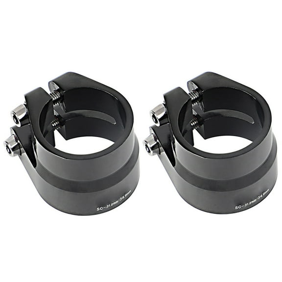 Bike Seat Post Clamp Secure Your Bike Post with Ease Bike Seatpost Clamp Double Fixation Clamp Easy to Use