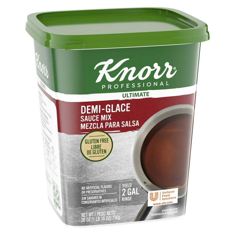 KNORR PROFESSIONAL ULTIMATE DEMI-GLACE SAUCE MIX GLUTEN FREE, (1) 26 OZ