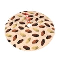 thumbnail image 6 of Christmas Tree Skirt, Brown Beige Chocolate Print Soft Plush Christmas Tree Decorations Indoor, Tree Skirts Mat for New Year Halloween Holiday Christmas Party Decor 36", 6 of 6