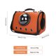thumbnail image 3 of Bolsa para perros y gatos, bolsa transpirable para mascotas, bolsa espacial transparente de PU (café) Sywqhk Libre de BPA, 3 of 7