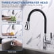 thumbnail image 3 of Pulverizador de grifo con botón de parada, 3 tipos de fregadero de cocina de chorro retráctil, cabezal profesional para grifo mezclador de inodoro, baño Universal esquí esquí Gafas de esquí, 3 of 5