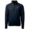thumbnail image 2 of Men's Cutter & Buck Navy Delaware State Hornets Big & Tall Cascade Eco Sherpa Fleece Quarter-Zip Jacket, 2 of 3