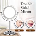 thumbnail image 2 of POINTERTECK Makeup Mirror 5X Magnification Rotatable LED Lighted Mirror LED Vanity Mirror, 2 of 10