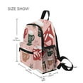 thumbnail image 3 of FORMRS School Backpack with Front Zippered Pocket 12" Elementary Student Travel Daypack, Brown Christmas Cups, 3 of 6
