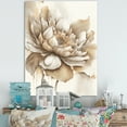 thumbnail image 2 of Designart Indigold Beige Flower III Canvas Wall Art, 2 of 5