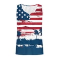 thumbnail image 5 of Kctiaxy Tank Tops for Women Independence Day Patriotic V Neck Sleeveless Tops Fashionable Casual Ribbed Summer Tops for Beach Vacation, 5 of 6