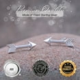 thumbnail image 4 of SilverCloseOut Arrow Earrings, Sterling Silver, Studs, 4 of 7