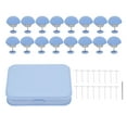 thumbnail image 2 of Clips de Couette, 16 Pcs Clip de Fixation de Drap de Lit en Forme de Champignon Aiguille en Plastique Fixateur de Couette Double Face pour Couette, Coussins, Rideaux, 2 of 8