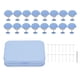 thumbnail image 1 of 16 piezas de pinzas para fijar sábanas de edredón con forma de hongo, aguja de tela de plástico, fijador de colchas para el hogar, cojín azul, 1 of 14