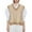 Khaki, variant on snowsong Sweaters For Women Sweater Vest Women Women Casual Print Sleeveless V Neck Ribbed Knit Split Pullover Sweater Vest Blouse Womens Tops A L
