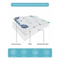 thumbnail image 5 of Blue Green Sea Turtle Twin Size Down Alternative Comforter, Lightweight Comforter Quilt Bedding Set with Pillow Shams Summer Ocean Coral Fish Seahorse All Seasons Bed Comforter Duvet Insert 68"x86", 5 of 7