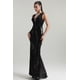 thumbnail image 4 of Vestido Bellabarnetten Kerry Lace Deep V maxi con lentejuelas en V para mujer, 4 of 6