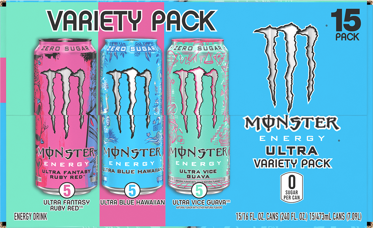 Monster Energy Ultra VP VGBHFRR 15 Pack - 16 Fl Oz