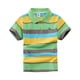 thumbnail image 1 of Odeerbi Camisas de Golf de Algodón Para Niños y Niñas Botón de Solapa Bordado A Rayas Camisas de Tenis de Manga Corta Uniforme Escolar, 1 of 3