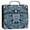 Dark Teal Turtle Pattern, variant on Water-Resistant 3-Ring Binder Organizer with Multiple Pockets Zipper Binder Bag for Office Beautiful Glowing Deer