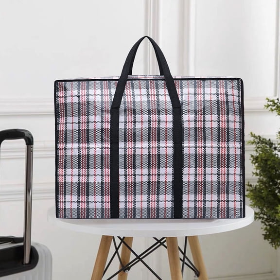 Extra Large Storage Bag for Moving & Organizing | Thickened Foldable Storage Organizer with Strong Handles & Zippers for Bedding, Comforters, Blankets & Clothes | 90x68x28cm