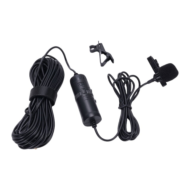 Micrófono De Solapa, Rotación De 360 grados Plug And Play Grabación HD Micrófono Lavalier Portátil Con Conector De 3,5 Mm Para Transmisión En Vivo